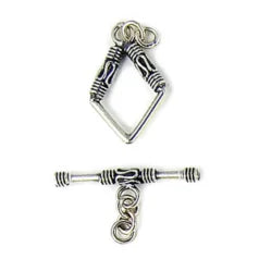 BS09-1802 Bali Silver – Toggle 15x15mm