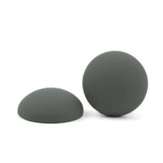 C01-509 19 mm Round Resin Matt Cabochon – Gray
