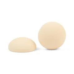 C01-523 19 mm Round Resin Matt Cabochon – White