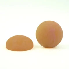 C01-527 19 mm Round Resin Matt Cabochon – Orange Marble