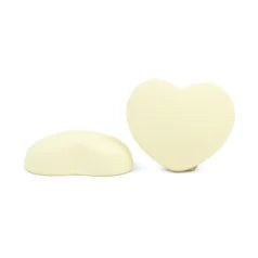 C01-536 Resin Matt Heart Cabochon -White 22mm
