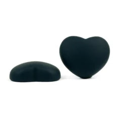 C01-539 Resin Matt Heart Cabochon -Navy Blue 22mm