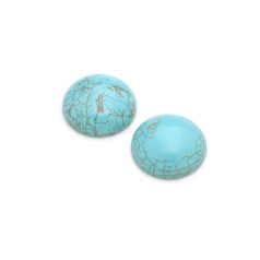C07-090-1052 Turquoise Magnesite Coin Cabochons,20mm