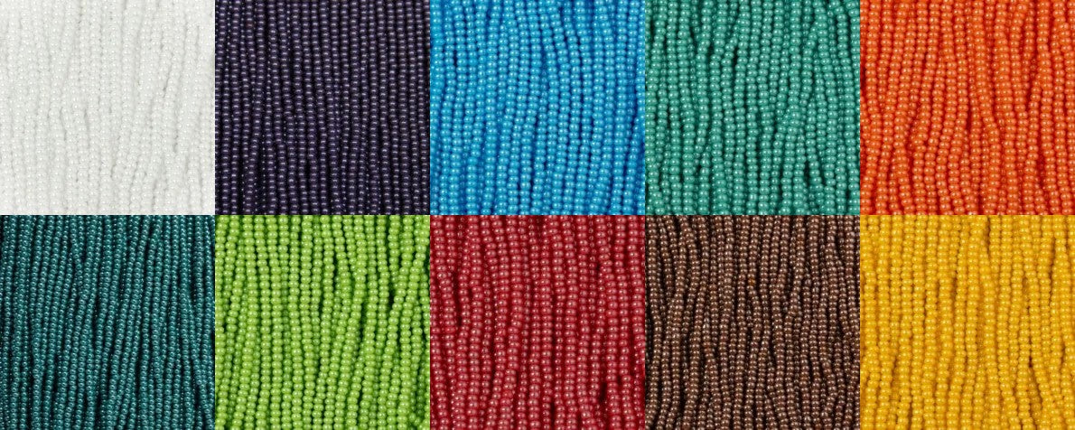 CP11BB 02 CZECH PRECIOSA OPAQUE LUSTER STRUNG HANK BUNDLE