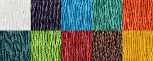 CP11BB 02 CZECH PRECIOSA OPAQUE LUSTER STRUNG HANK BUNDLE