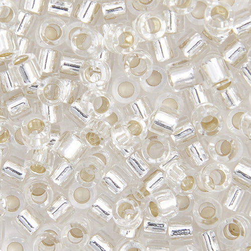DB10 0041 Miyuki Delica 5.2g Vial Crystal Silver Lined  sz 10
