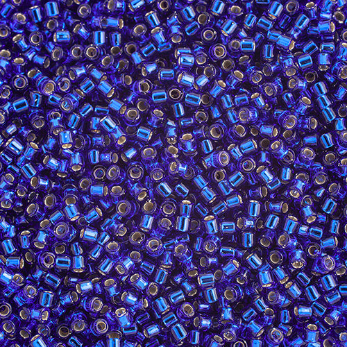 DB10 0047 Miyuki Delica  5.2g Vial Sapphire Silver Lined sz 10