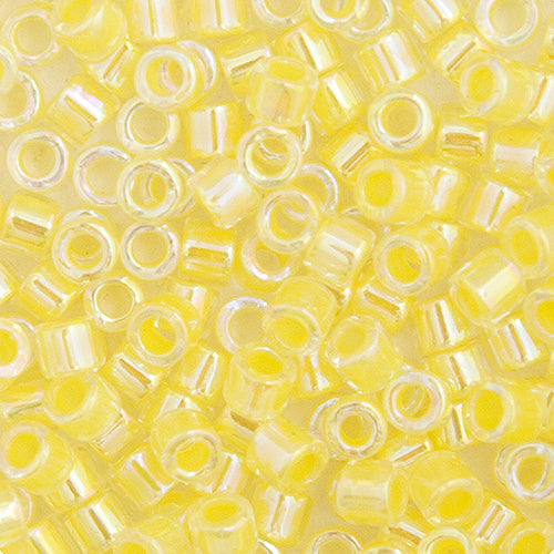 DB10 0053 Miyuki Delica  5.2g Vial Pale Yellow Lined-Dyed sz 10