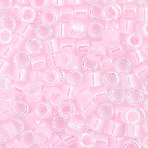 DB10 0055 Miyuki Delica 5.2g Vial Pale Pink Lined-Dyed sz 10