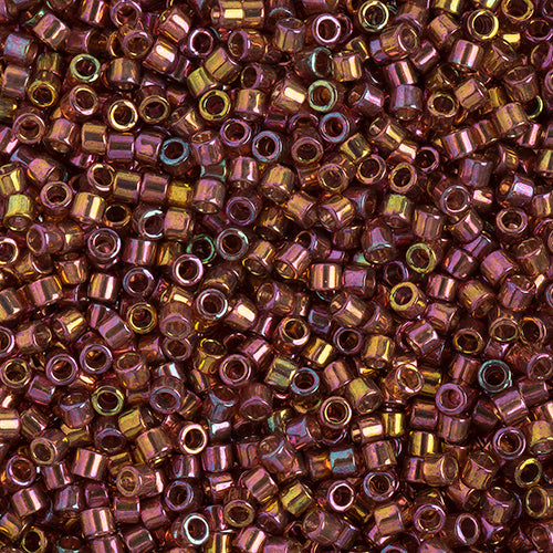 DB10 0103 Miyuki Delica 5.2g Vial Red Pink Transparent Gold Luster sz 10