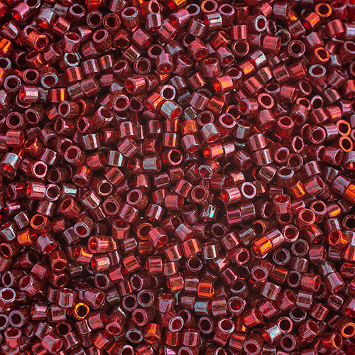 DB10 0105 Miyuki Delica  5.2g Vial Red Transparent Gold Luster sz 10