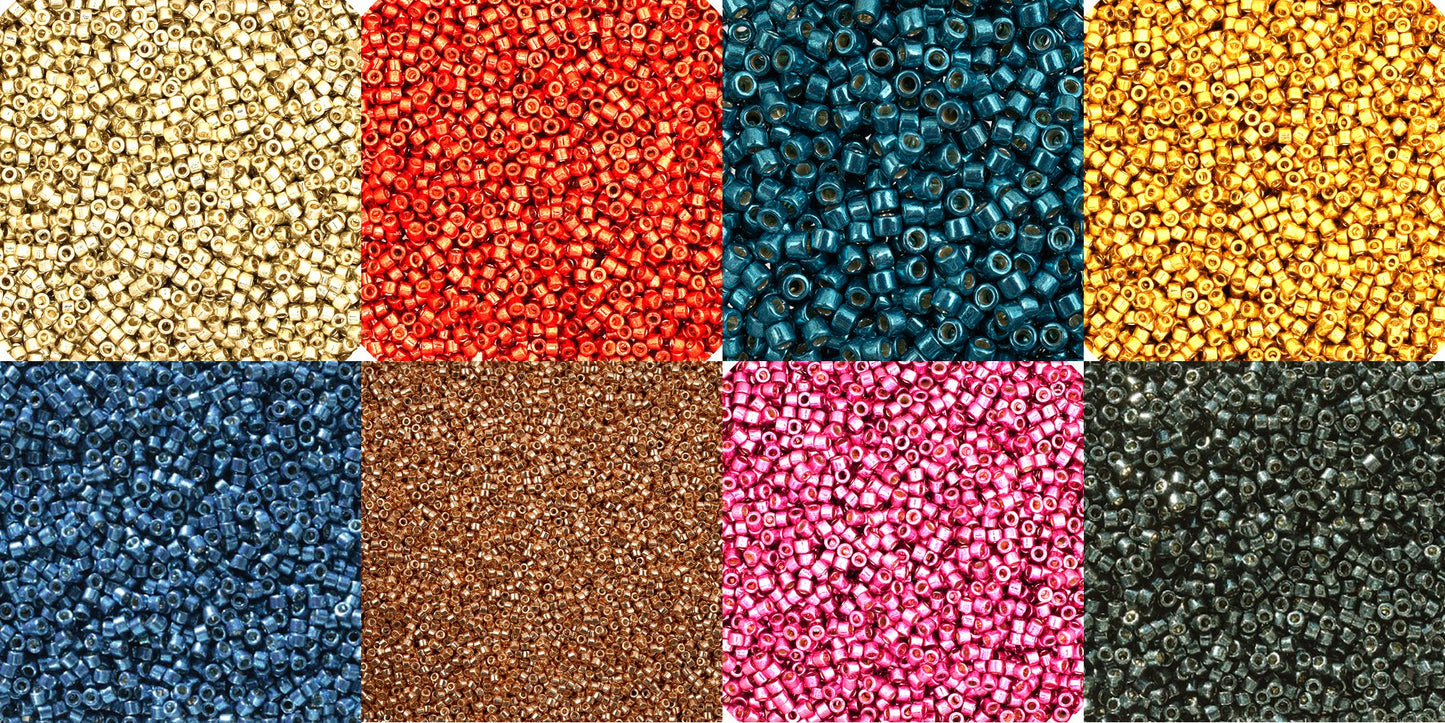 DB11BB 05 MIYUKI DELICA sz 11 DURACOAT GALVANIZED BUNDLE