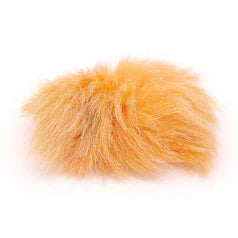 F01-722 Light Tangerine Caribou Fur 1×3 inch