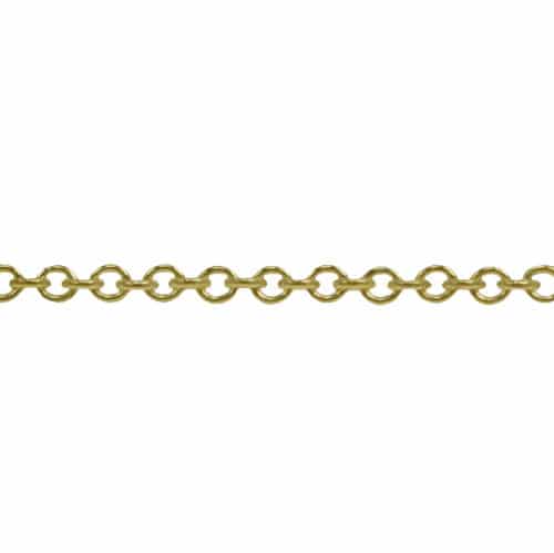 14KT Gold filled unfinished Cable chain, 1.2mm width.