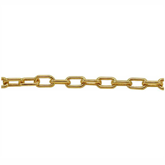 14KT Gold filled, unfinished paperclip chain, 2.4x4mm with 0.6mm thickness.