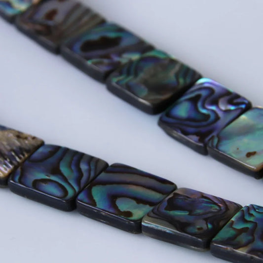 LL08-82-93788 Abalone Flat Square 14x14mm