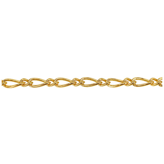 14KT Gold filled unfinished twisted oval chain, 1.68mm width.