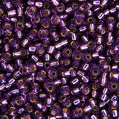 SB11 0024 Miyuki Seed Bead 11 apx.22g Amethyst Silver Lined