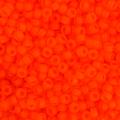 SB11 0138 Miyuki Seed Bead 11 apx.22g Orange Transparent Matte