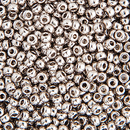 SB11 0194S Miyuki Seed Bead 11 apx.5.2g Palladium Plated