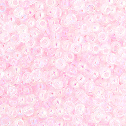 SB11 0265 Miyuki Seed Bead 11 apx.22g Lt.Pink AB Lined-Dyed