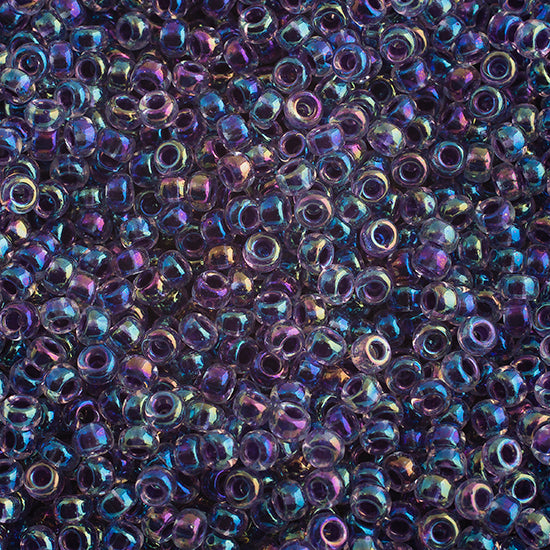 SB11 0274 Miyuki Seed Bead 11 apx.22g Amethyst Lined Crystal AB
