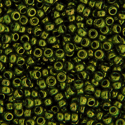 SB11 0306 Miyuki Seed Bead 11 apx.22g Olive Gold Luster