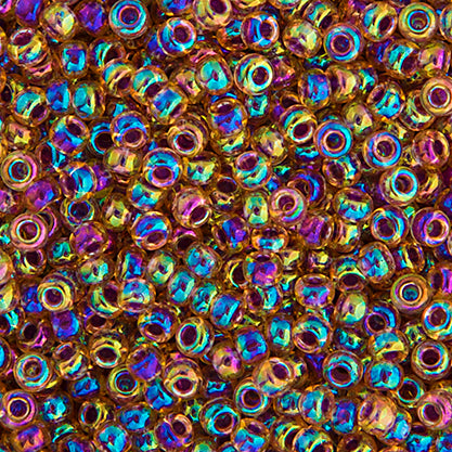 SB11 0342 Miyuki Seed Bead 11 apx.22g Purple Rainbow Op. Iris AB