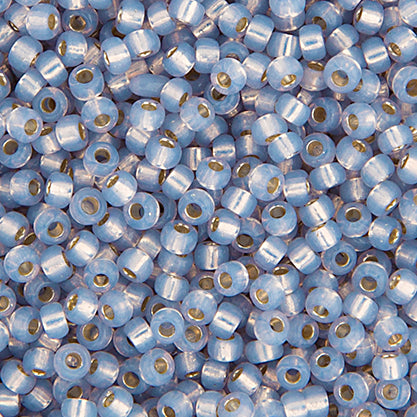 SB11 0576 Miyuki Seed Bead 11 apx.22g SmokeGrey Silver Lined Opal Dyed Alabaster