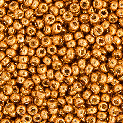 SB11 4203 Miyuki Seed Bead 11 apx.22g Galvanized Duracoat Yellow Gold