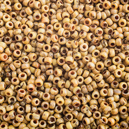 SB11 4512 Miyuki Seed Bead 11 apx. 22g OP. Yellow Picasso