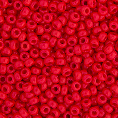 SB15 0408 Miyuki Seed Bead sz 15 Red Opaque