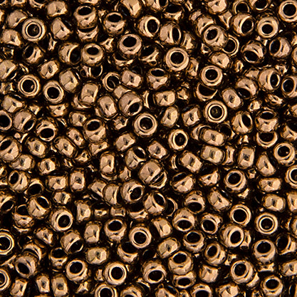 SB15 0457 Miyuki Seed Bead sz 15 Bronze Opaque Metallic