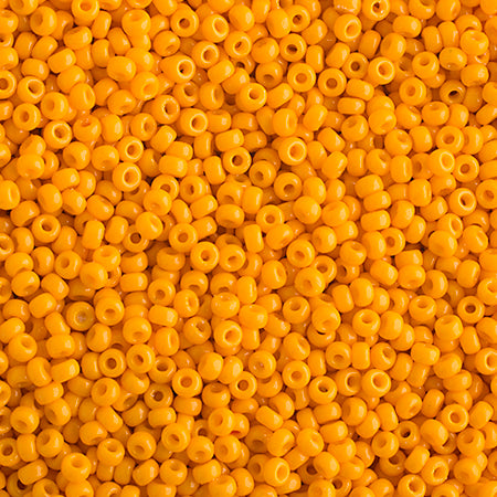 SB15 4453 Miyuki Seed Bead sz 15 Yellow Marigold Opaque Duracoat