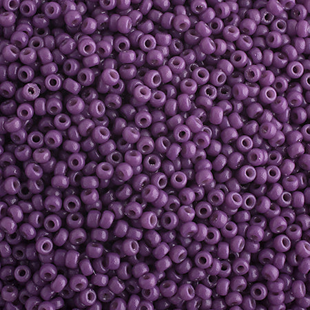 SB15 4490 Miyuki Seed Bead sz 15 Dark Orchid Opaque Duracoat