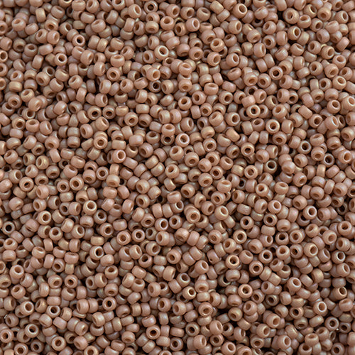 SB15 4694 Miyuki Seed Bead SZ 15 Frosted Glazed Rainbow Light Rose Matte AB